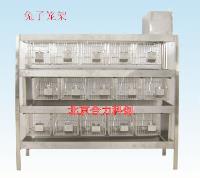 HL-HL-TLJ  兔笼架 冲洗式 304不锈钢 含12套不锈钢兔子笼 北京厂家直销 