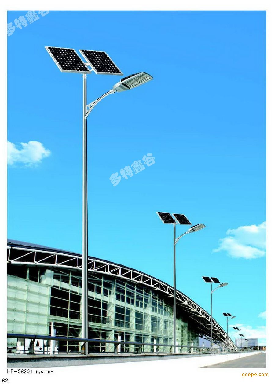 太阳能路灯杆灯具的使用寿命比市电路灯杆长.